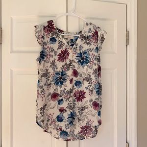 LOFT Floral Blouse